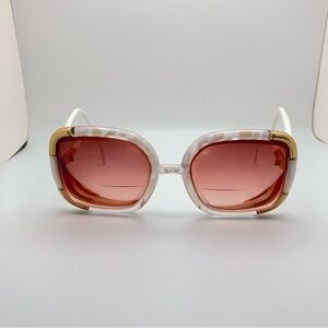 Stylish White and Pink Sunglasses